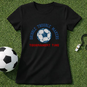 T-shirt Tournoi de Football Temps Dribble Fauteurs de Trou