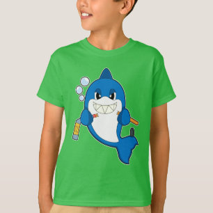 T-shirt Tournoi de hockey sur glace de requin