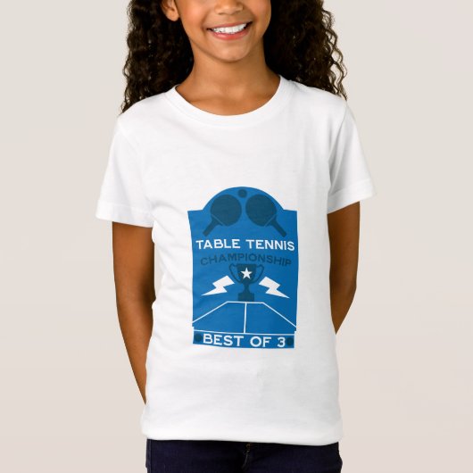 T-Shirt Tournoi de tennis de table (Devant)