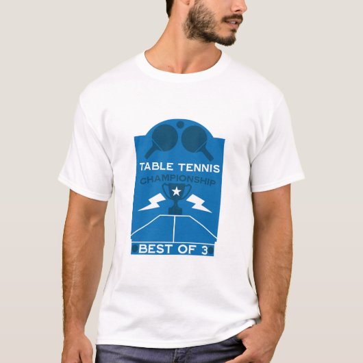 T-shirt Tournoi de tennis de table (Devant)