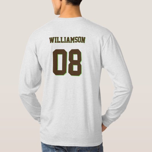 T-shirt Tournoi de volleyball personnalisé Nom de l'année (Dos)