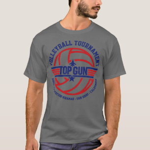 T-shirt Tournoi de volleyball Vintage Top Gun