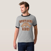 T-shirt Tours de moustache (Devant entier)