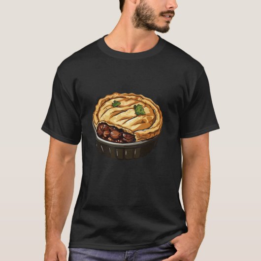 T-shirt Tourte de steak et de rognons (Devant)