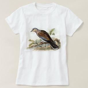 T-shirt Tourterelle Streptopelia Peinture Nature Oiseaux A