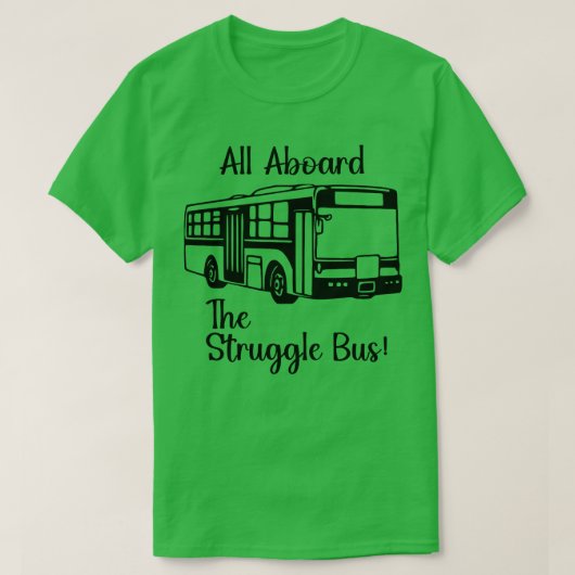 T-shirt Tous à bord du bus de lutte (Design devant)