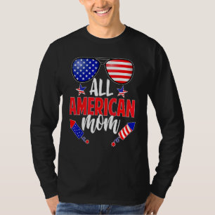 T-shirt Tous American Mom Us Drapeaux Lunettes de soleil 4
