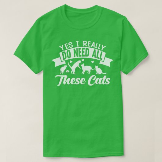 T-shirt Tous ces chats (Design devant)