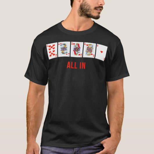 T-shirt Tous dans Royal Flush Poker Designer Cool (Devant)