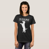 T-shirt TOUS LES ALIMENTS DOIVENT ALLER AU LAB Funny Labra (Devant entier)