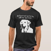 T-shirt Tous Les Aliments Doivent Aller Au Laboratoire Pou (Devant)