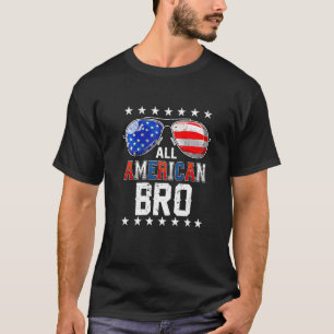 T-shirt Tous les Américains nous Broncent Drapeau Pour Cor