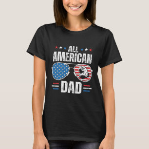 T-shirt Tous les américains papa 4 juillet Fête des pères