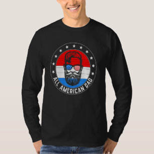 T-shirt Tous les Américains Papa Bonne Fête des pères 4 ju