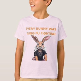 T-shirt Tous les Bunny étaient des kung fu qui se battaien