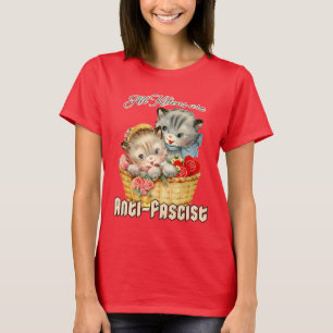T-shirt Tous les chatons sont anti-fascistes