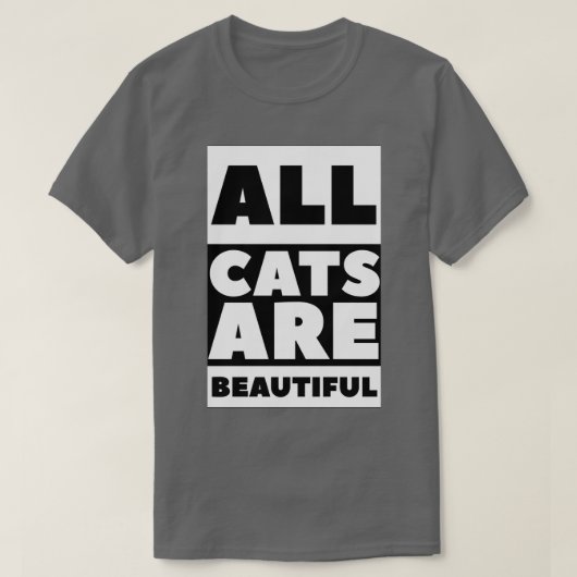 T-shirt Tous les chats sont beaux 4 (Design devant)