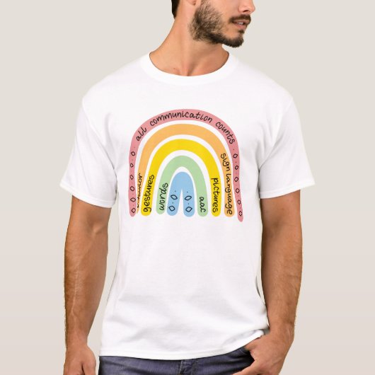 T-shirt Tous les comptes de communication (Devant)