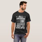 T-shirt Tous les développeurs d'applications mobiles améri (Devant entier)