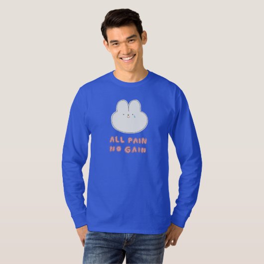 T-shirt Tous les efforts sans gain - Manche longue et écra (Devant entier)