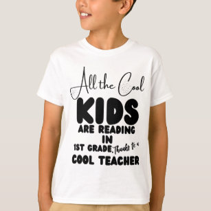 T-shirt Tous les enfants Cool lisent en 1ère année -école