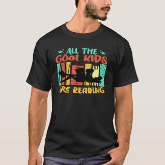 T-shirt Tous Les Enfants Cool Lisent Le Livre De Coucher D