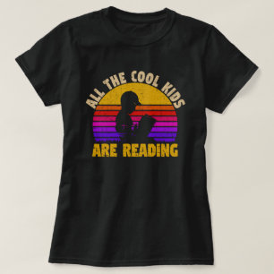 T-shirt Tous les enfants Cool lisent le livre Vintage Reto