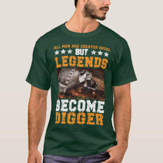 T-shirt Tous les hommes créés égaux mais les légendes devi