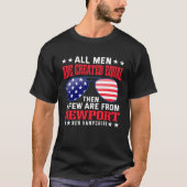 T-shirt Tous les hommes sont créés Egalement Newport New H (Devant)