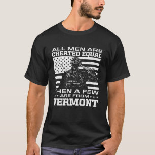 T-shirt Tous Les Hommes Sont Créés Également Peu D'América