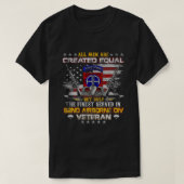 T-shirt Tous les hommes sont créés égaux 82e division aéro (Design devant)