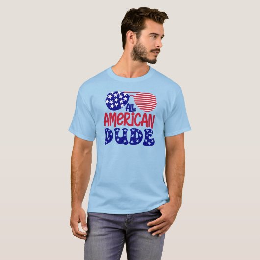 T-shirt Tous les mecs américains (Devant entier)