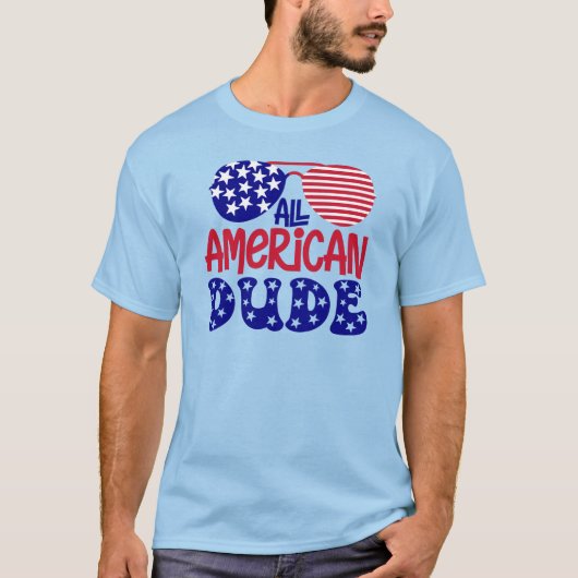 T-shirt Tous les mecs américains (Devant)