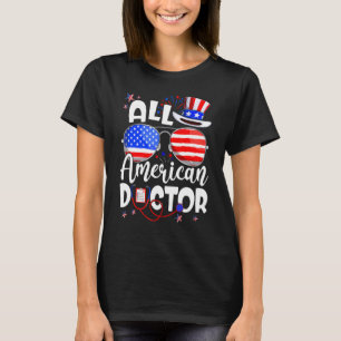 T-shirt Tous les médecins 4 juillet hommes femmes