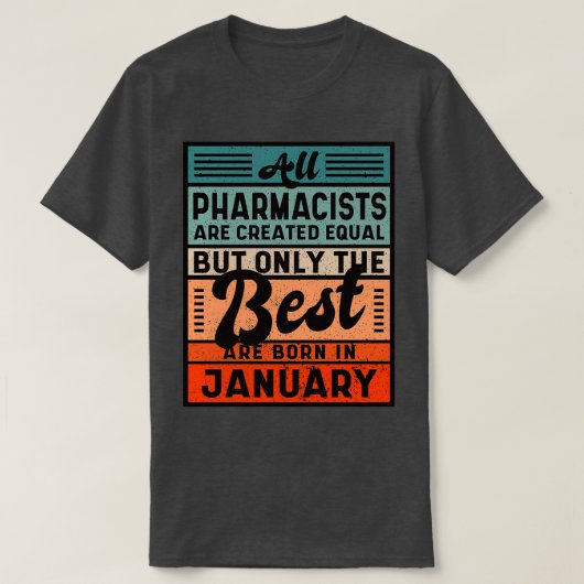 T-shirt Tous Les Pharmaciens Sont Créés Également, Mais Se (Design devant)
