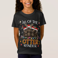 Tous les rennes de Otter Noël drôle mignonne