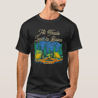 T-shirt Tous les sentiers mènent à Booze Camping Booze Cam