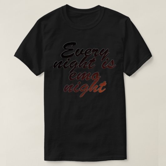 T-shirt Tous les soirs, la nuit de l'emo 1 (Design devant)