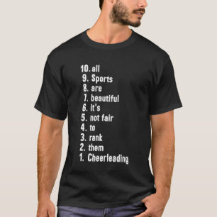 T-shirt Tous Les Sports Sont Beau Classement Cheerleader