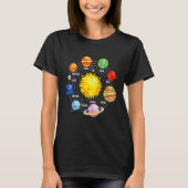 T-shirt Tous les systèmes solaires Planètes Astronaut Scie (Devant)