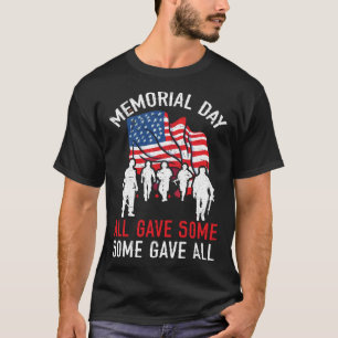 T-shirt Tous Ont Donné Certains Ont Donné All USA Drapeau 