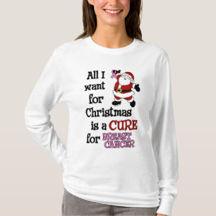 T-shirt Tous que je veux pour le cancer du sein de Noël