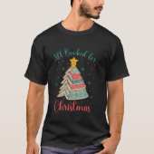 T-shirt Tous Réservés Pour Noël Arbre Livre Drôle Bookish (Devant)
