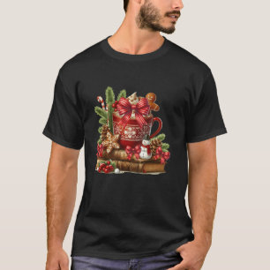 T-shirt Tous Réservés Pour Noël Coquette Bow Xmas Librari