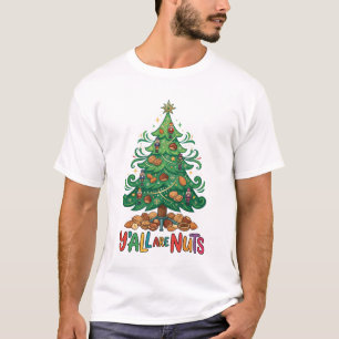 T-shirt Tous sont des écrous de Noël Casse-noix de l'arbre