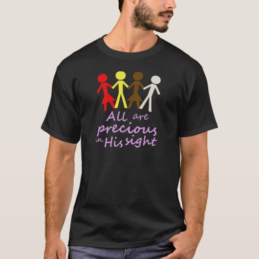 T-shirt Tous sont précieux dans sa vue (Devant)