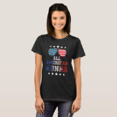 T-shirt Tout à fait Nonna Lunettes de soleil Drapeau Améri (Devant entier)
