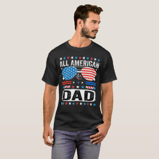 T-shirt Tout Américain Papa Patriote USA