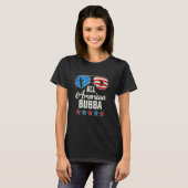 T-shirt Tout américain pêche Bubba 4 juillet drapeau améri (Devant entier)