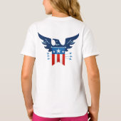 T-shirt Tout American Eagle & Flag Patriotic (Dos)